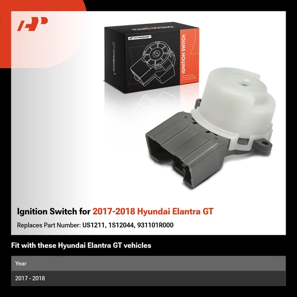 Ignition Switch for 2017-2018 Hyundai Elantra GT