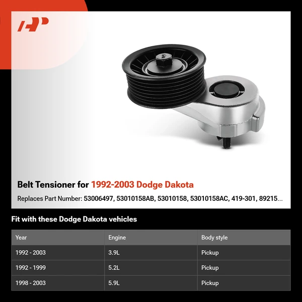 Belt Tensioner for 1992-2003 Dodge Dakota
