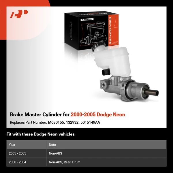 Brake Master Cylinder for 2000-2005 Dodge Neon