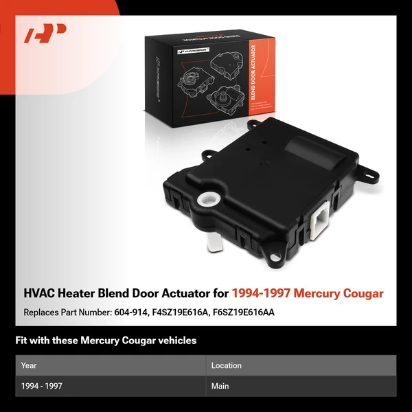 HVAC Heater Blend Door Actuator for 1994-1997 Mercury Cougar