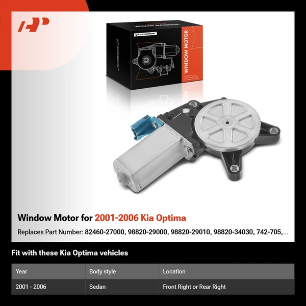 Window Motor for 2001-2006 Kia Optima