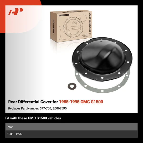 Rear Differential Cover for 1985-1995 GMC G1500