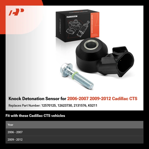 Knock Detonation Sensor for 2006-2007 2009-2012 Cadillac CTS