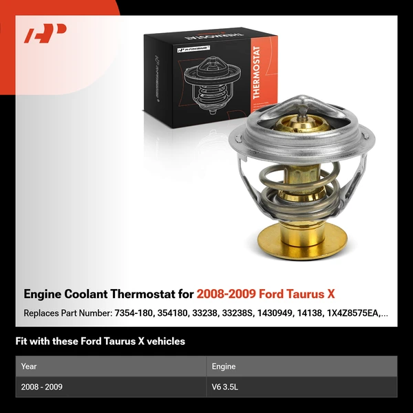 Engine Coolant Thermostat for 2008-2009 Ford Taurus X