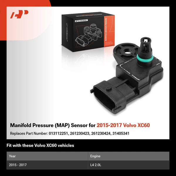 Manifold Pressure (MAP) Sensor for 2015-2017 Volvo XC60