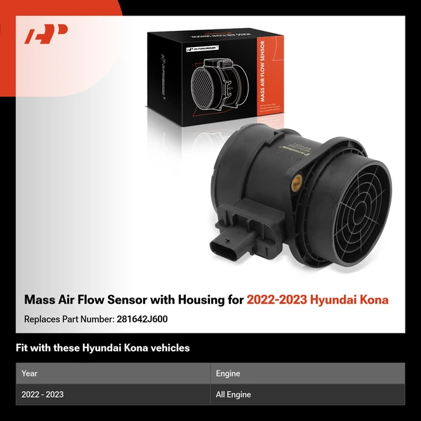 Mass Air Flow Sensor with Housing for 2022-2023 Hyundai Kona