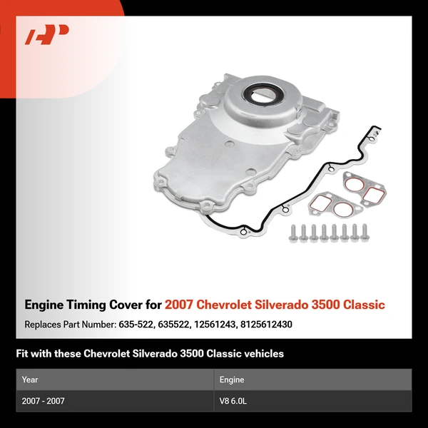 Engine Timing Cover for 2007 Chevrolet Silverado 3500 Classic