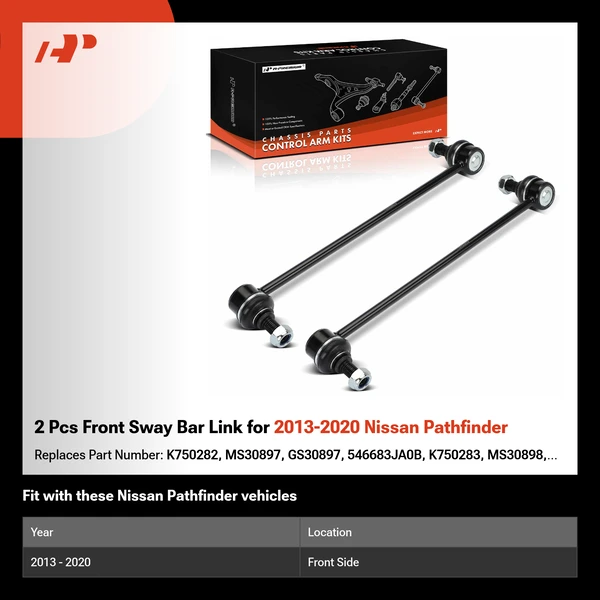 2 Pcs Front Sway Bar Link for 2013-2020 Nissan Pathfinder