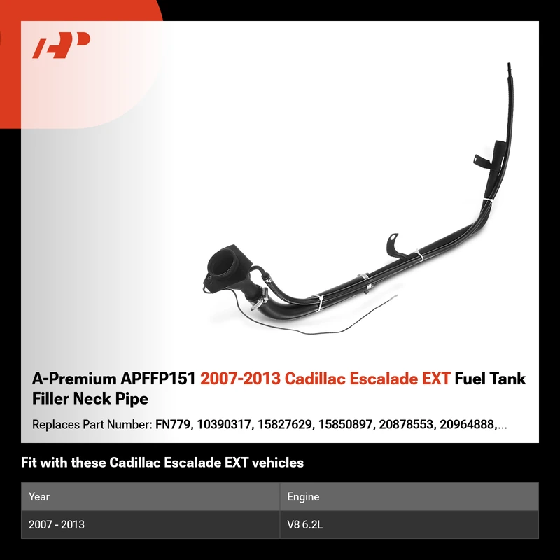 A-Premium APFFP151 2007-2013 Cadillac Escalade EXT Fuel Tank Filler Neck Pipe