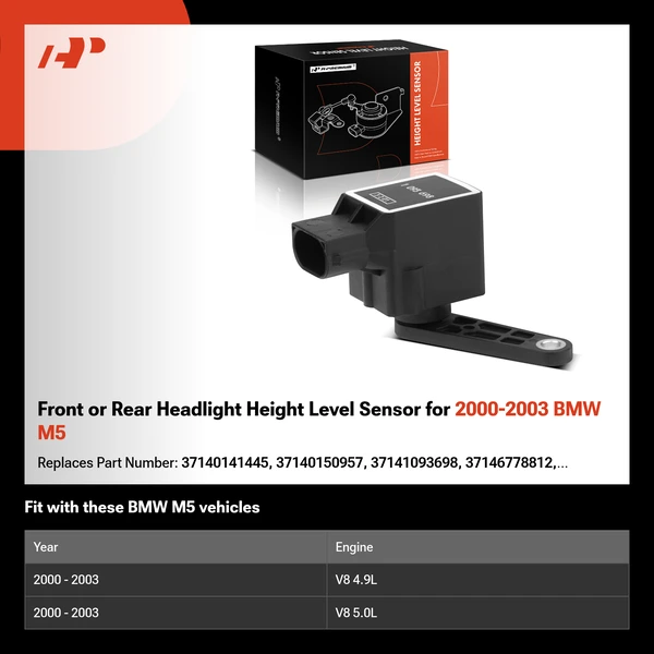 Front or Rear Headlight Height Level Sensor for 2000-2003 BMW M5