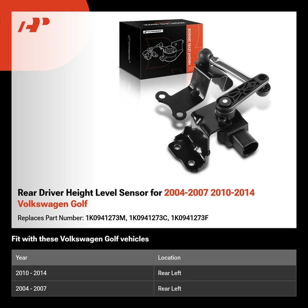 Rear Driver Height Level Sensor for 2004-2007 2010-2014 Volkswagen Golf