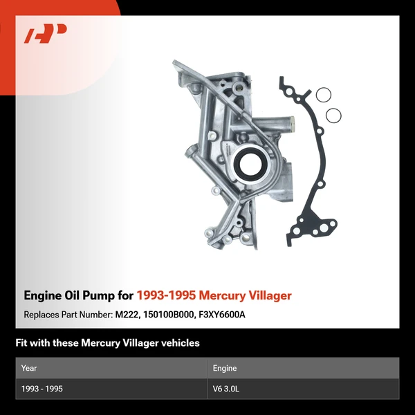 Engine Oil Pump for 1993-1995 Mercury Villager