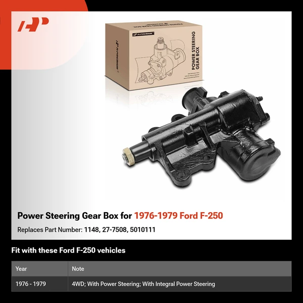 Power Steering Gear Box for 1976-1979 Ford F-250