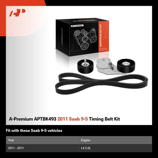 A-Premium APTBK493 2011 Saab 9-5 Timing Belt Kit