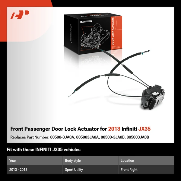 Front Passenger Door Lock Actuator for 2013 Infiniti JX35