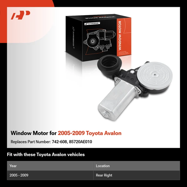 Window Motor for 2005-2009 Toyota Avalon