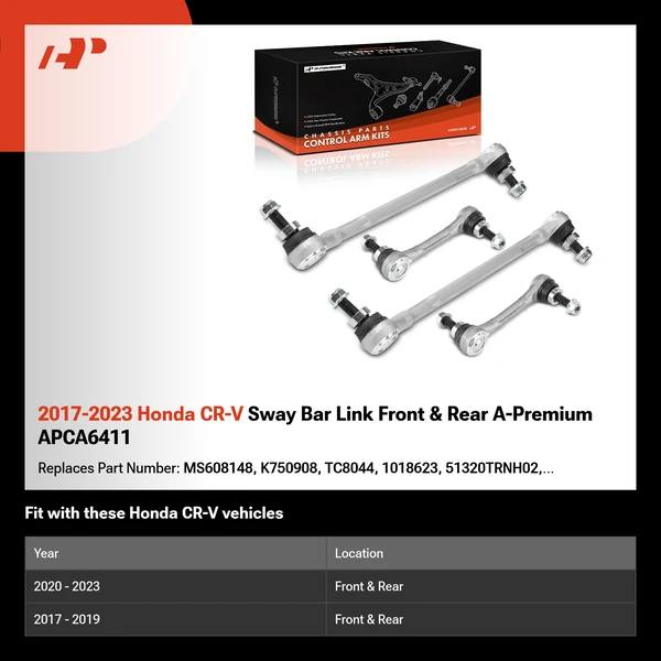 2017-2023 Honda CR-V Sway Bar Link Front & Rear A-Premium APCA6411