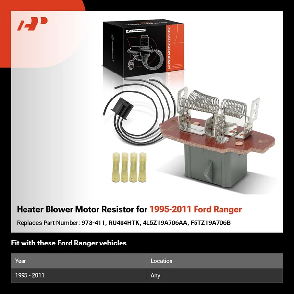 Heater Blower Motor Resistor for 1995-2011 Ford Ranger