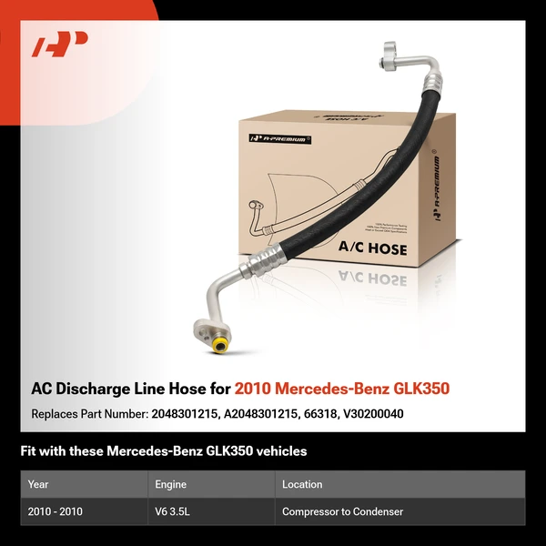 AC Discharge Line Hose for 2010 Mercedes-Benz GLK350