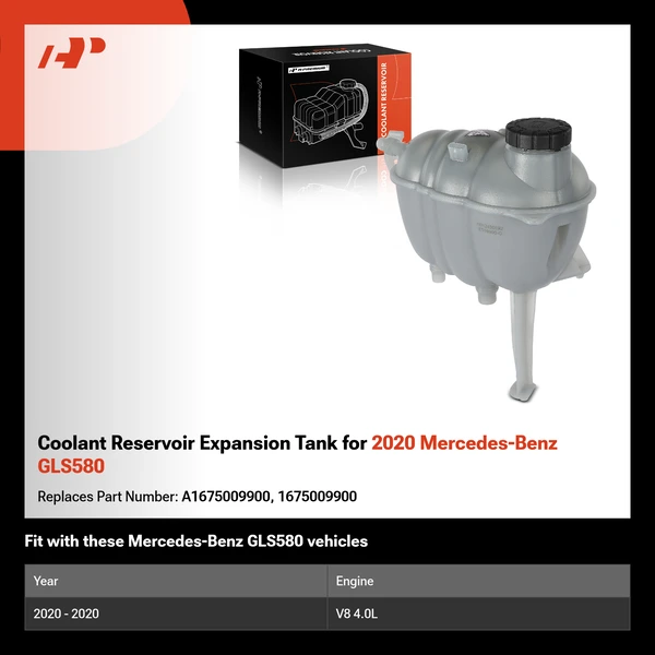 Coolant Reservoir Expansion Tank for 2020 Mercedes-Benz GLS580