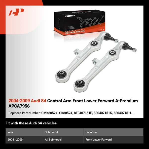 2004-2009 Audi S4 Control Arm Front Lower Forward A-Premium APCA7956