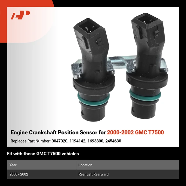 Engine Crankshaft Position Sensor for 2000-2002 GMC T7500