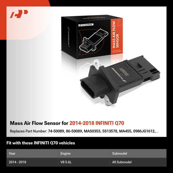 Mass Air Flow Sensor for 2014-2018 INFINITI Q70