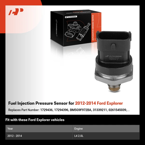 Fuel Injection Pressure Sensor for 2012-2014 Ford Explorer