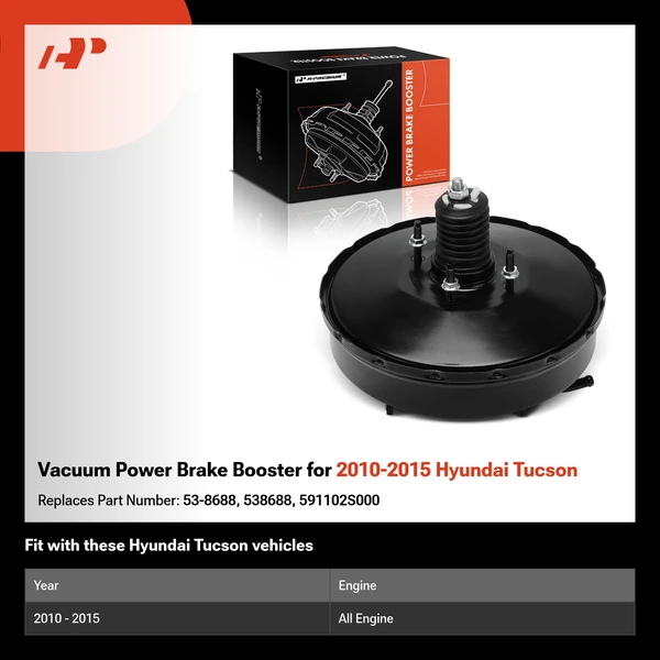 Vacuum Power Brake Booster for 2010-2015 Hyundai Tucson