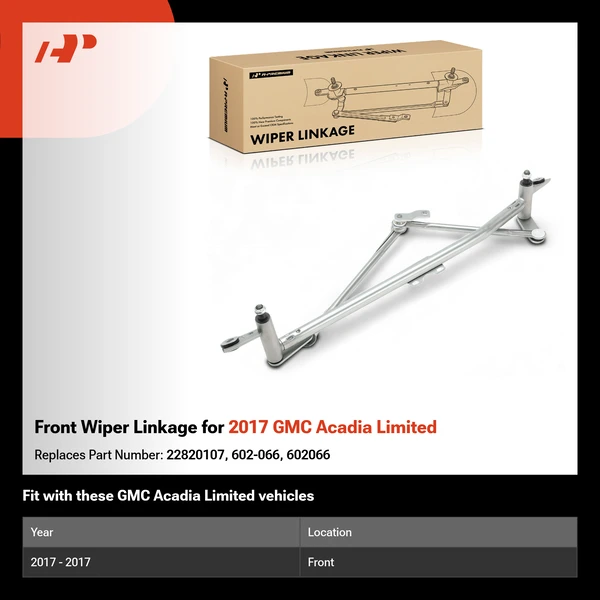 Front Wiper Linkage for 2017 GMC Acadia Limited