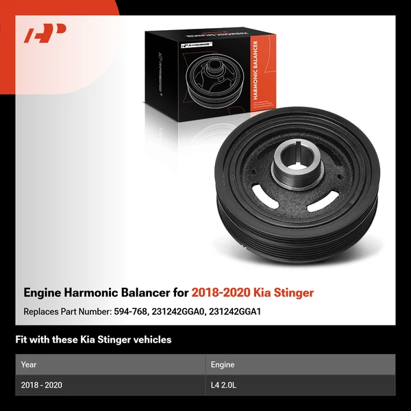 Engine Harmonic Balancer for 2018-2020 Kia Stinger