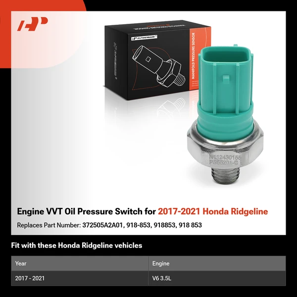 Engine VVT Oil Pressure Switch for 2017-2021 Honda Ridgeline