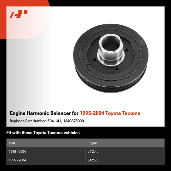Engine Harmonic Balancer for 1995-2004 Toyota Tacoma