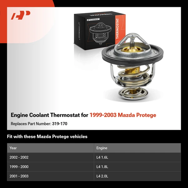 Engine Coolant Thermostat for 1999-2003 Mazda Protege