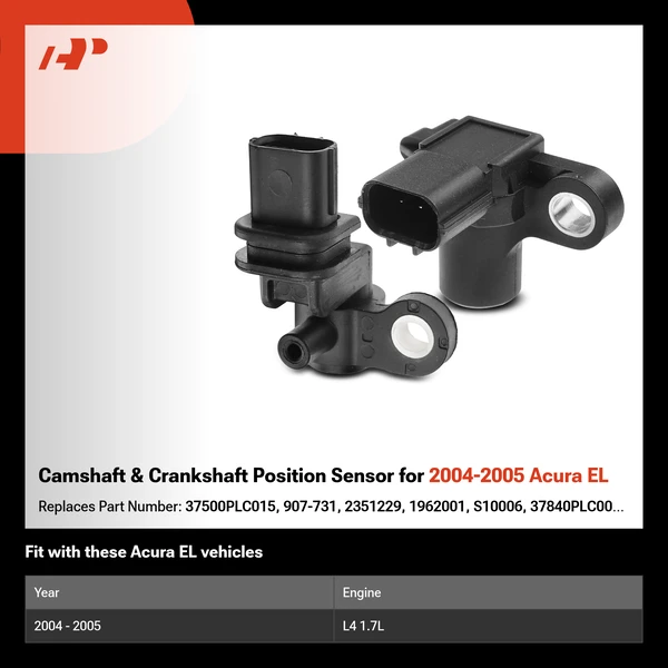 Camshaft & Crankshaft Position Sensor for 2004-2005 Acura EL