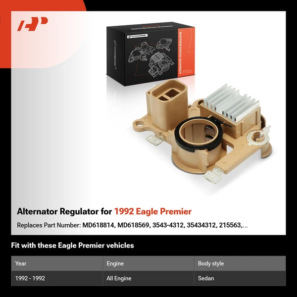 Alternator Regulator for 1992 Eagle Premier