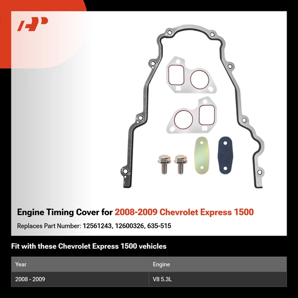 Engine Timing Cover for 2008-2009 Chevrolet Express 1500