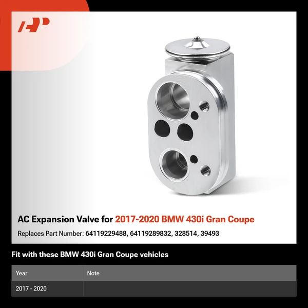 AC Expansion Valve for 2017-2020 BMW 430i Gran Coupe