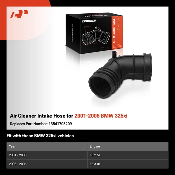 Air Cleaner Intake Hose for 2001-2006 BMW 325xi
