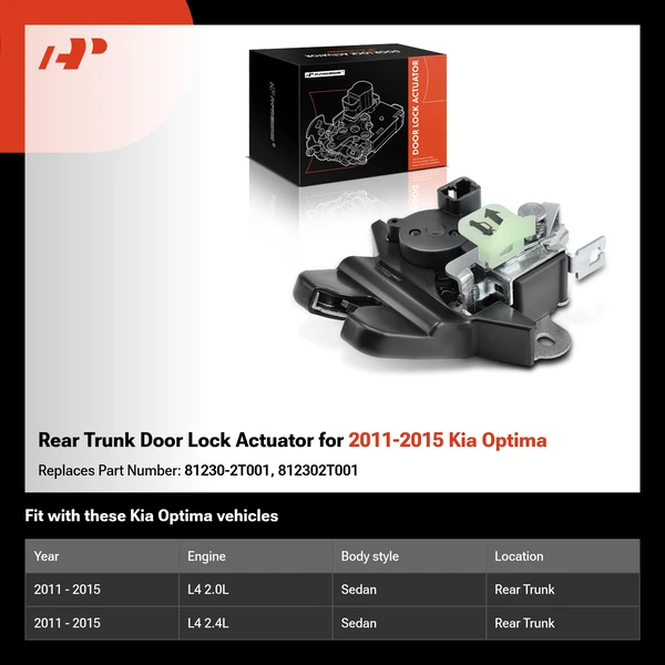 Rear Trunk Door Lock Actuator for 2011-2015 Kia Optima