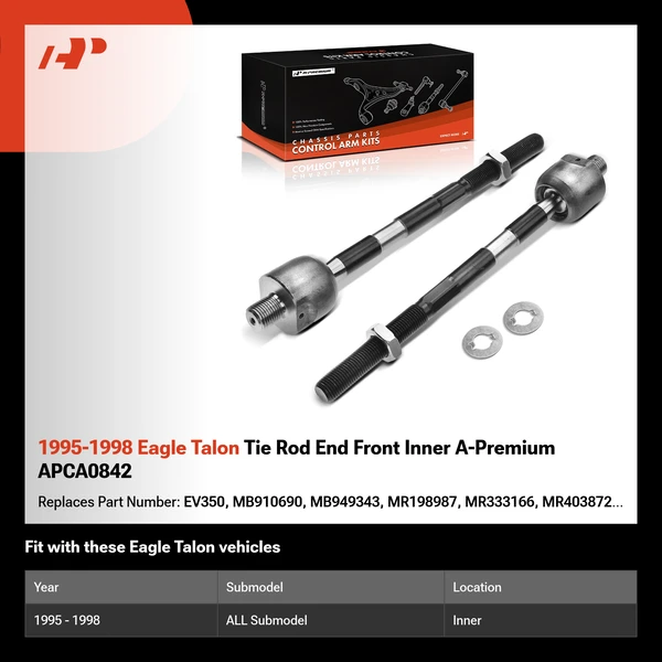 1995-1998 Eagle Talon Tie Rod End Front Inner A-Premium APCA0842
