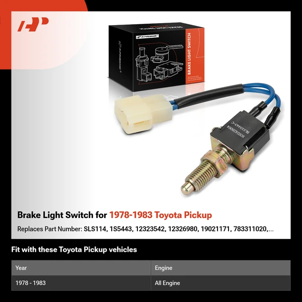 Brake Light Switch for 1978-1983 Toyota Pickup
