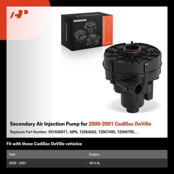 Secondary Air Injection Pump for 2000-2001 Cadillac DeVille