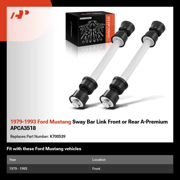 1979-1993 Ford Mustang Sway Bar Link Front or Rear A-Premium APCA3518