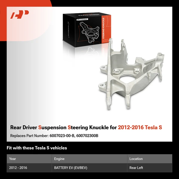 Rear Driver Suspension Steering Knuckle for 2012-2016 Tesla S
