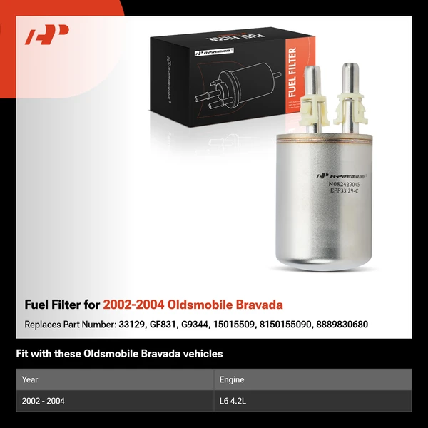 Fuel Filter for 2002-2004 Oldsmobile Bravada