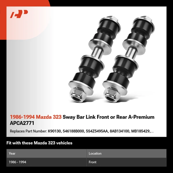 1986-1994 Mazda 323 Sway Bar Link Front or Rear A-Premium APCA2771