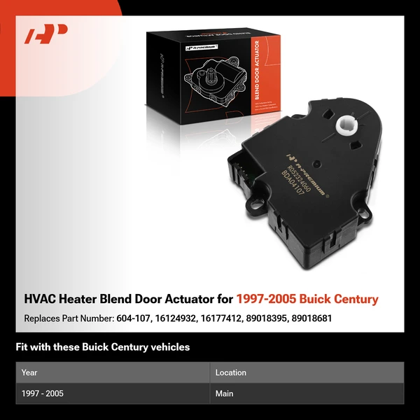 HVAC Heater Blend Door Actuator for 1997-2005 Buick Century