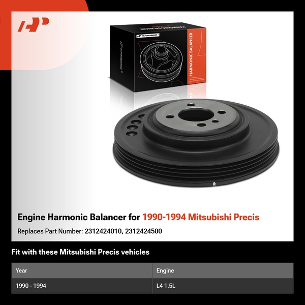 Engine Harmonic Balancer for 1990-1994 Mitsubishi Precis