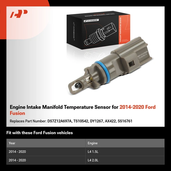 Engine Intake Manifold Temperature Sensor for 2014-2020 Ford Fusion